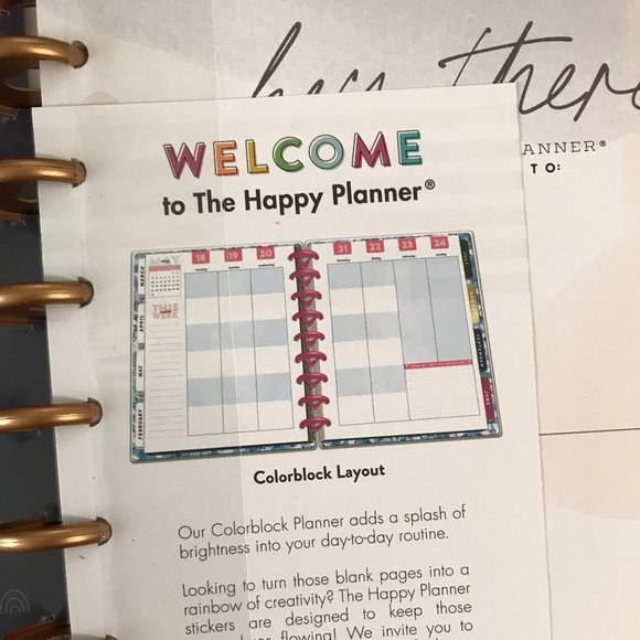 Happy Planner Classic Always Wonder 18 Month Colorblock Layout - Picture 5 of 11